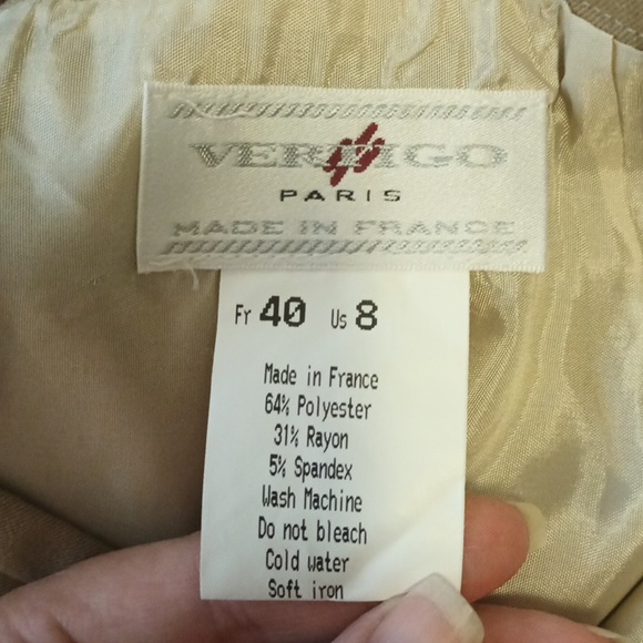 Vintage pencil skirt khaki - Picture 4 of 5